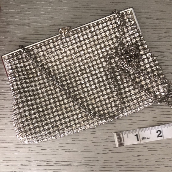Johann Becker Elegant Vintage Rhinestone Clutch Bag Silver